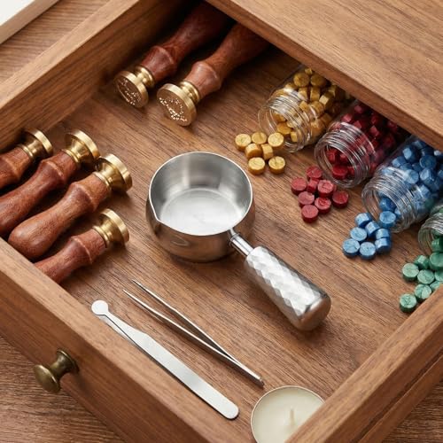 60ml Stainless Steel Wax Seal Scoop with Handle for Sealing Stamp and DIY Crafts
