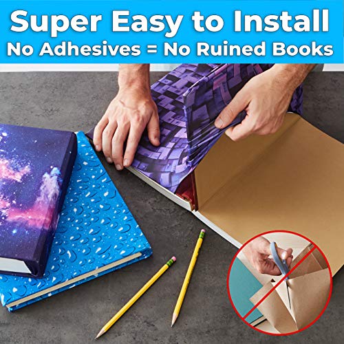 EUCASTUS Army Camo Reusable Book Covers 9x11 Textbook Jackets for Back to School
