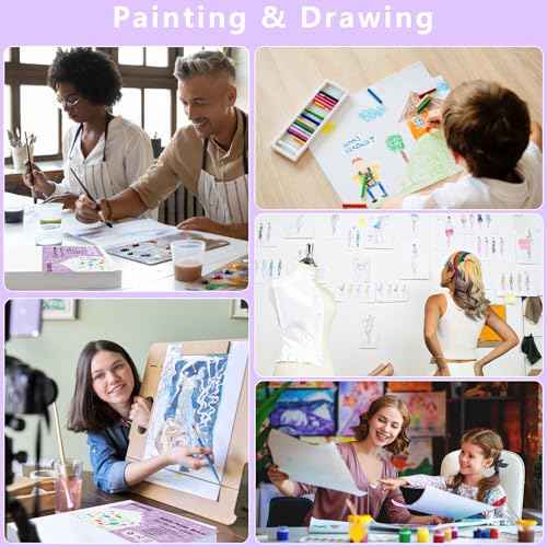 12PCS Poster Board 11" x 14" White Poster Paper Bulk, 250GSM Thickness Vision Boards Blank Graphic Display Posterboards for School Arts Crafts Projects Drawing Office Presentations Supplies