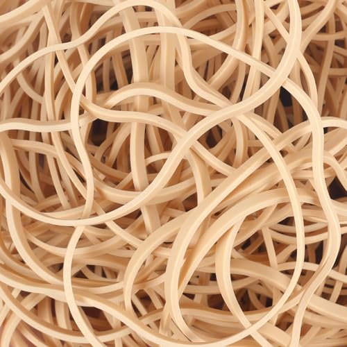 AIWOQI 150 Pack Large Rubber Bands 4.8in 0.15in Wide Office Resuable Elastic