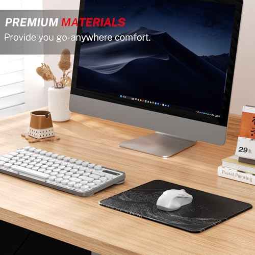 MROCO Mouse Pad [30% Larger] with Anti-fray Stitching, Premium-Textured & Waterproof Computer Mousepad with Non-Slip Rubber Base, Gaming Mouse Mat for Laptop, Office & Home, Kanagawa Wave