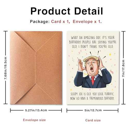 Funny Birthday Card, Birthday Cards for Men, Birthday Gifts for Dad, Mom, Husband, Wife, Grandpa, Grandma, Brother, Sister, Friends And Family.
