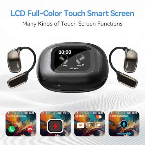 Ai Translation Earbuds Real Time, Language Translator Earbuds Support 150 Languages & Accents, LCD Touch Screen Translation Earbuds One-Year Free Subscription