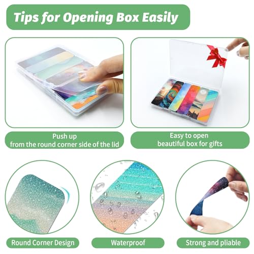 A-Unique Style Sensory Stickers for Anxiety Relief - 72 Pieces with Storage Box