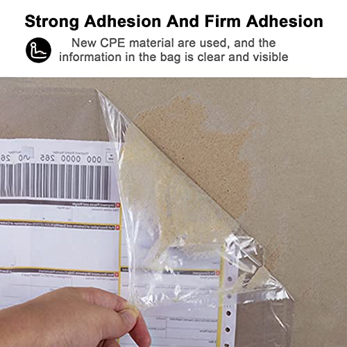 NefLaca 7.5" x 5.5" 100 Pack Waterproof Shipping Label Envelopes with Adhesive