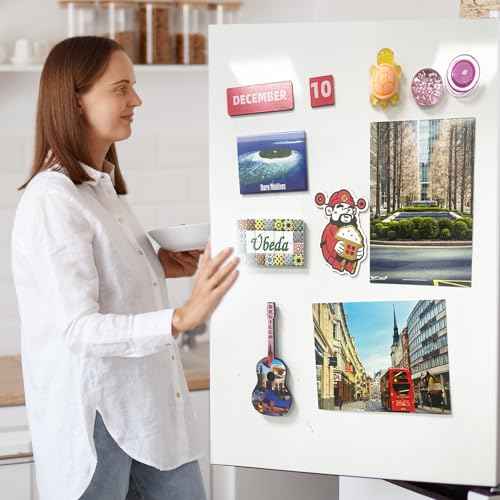 36Pack, Round Magnets Dots Peel and Stick, (Diameter 0.8" x 0.08" Thick) Precut Magnetic Tapes with Adhesive Backing, Circle Flexible Magnets for DIY, Art Projects, whiteboards & Fridge