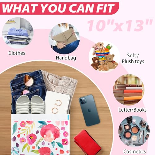 Floral 10x13 Poly Mailers - 100pcs Self-Seal Shipping Bags for Small Business