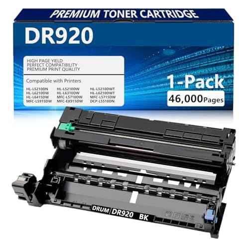DR920 Drum Unit Compatible Replacement for DR-920 DR 920 use with TN920 TN920XL for HL-L6210DW MFC-L5915DW HL-L6310DW HL-L5210DN HL-L5210DWT MFC-L5710DW HL-L5215DW Printer, 1-Pack