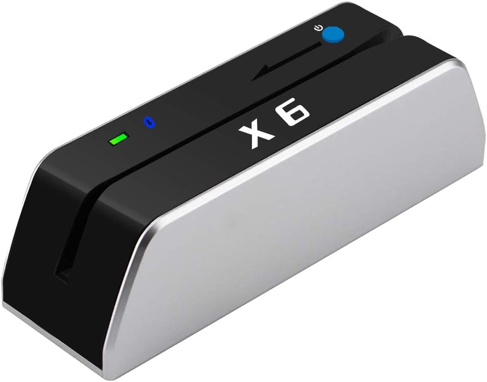 X6BT VIP Bluetooth Card Reader - Versatile POS Swipe Encoder for Easy Transactions