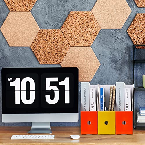 Thenshop 24 Pcs Magazine File Holders Classic Colorful – Kraft Cardboard Desk Organizers
