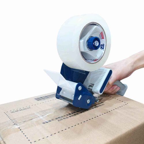PERFECTAPE 3" Heavy Duty Packing Tape 2 Roll with 2 pcs of 3" Tape Gun, Clear, 2.7 mil, 3 inch x 65 Yards, for Packagin, Shipping and Moving