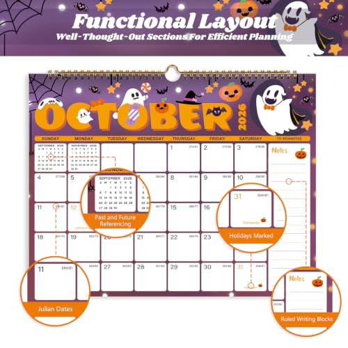 XISIDO Wall Calendar 2026-2027 Seasonal | 18-Month July 2026-Dec 2027, 14.8"x11.5"
