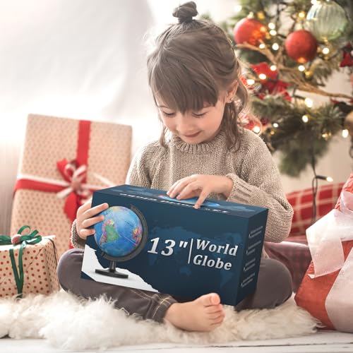 13-Inch Kids & Adults Waterproof Writable Globe with Stable Stand
