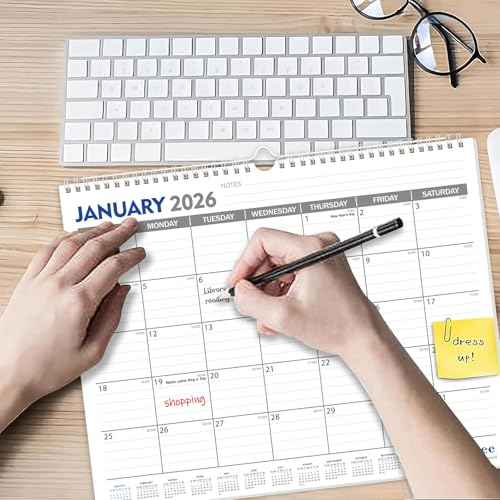 GuassLee 2026-2027 Wall Calendar - 18 Months Hanging Calendar from Jan. 2026 to Jun. 2027, 14" x 11.5", with Notes for Easy Planning School Home Office