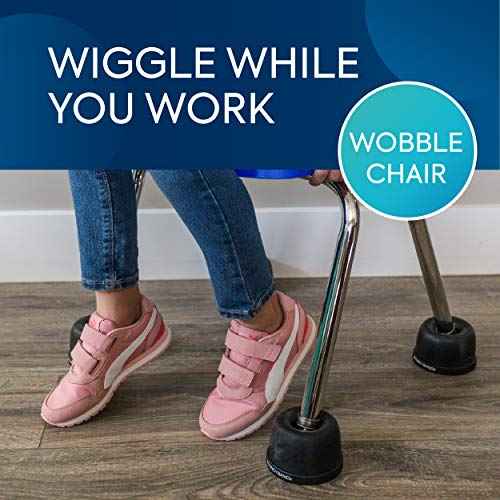 Bouncyband Wiggle Wobble Chair Feet ? Transform a Standard School Chair into a Wobble Chair ? Chair Feet for Classroom Help Improve Concentration and Calm Children Aged 3+