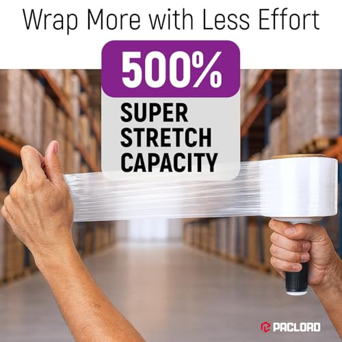 3" x 1000' Industrial Strength Stretch Wrap, Ready to Use Pack of 1