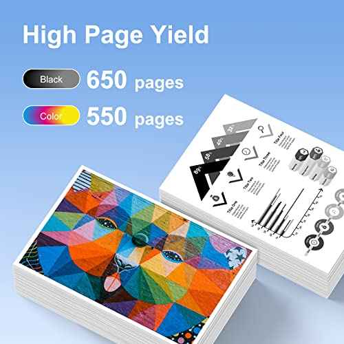 PG-240 XL/CL-241 XL Ink Cartridges Replacement for Canon 240XL 241XL Combo Pack 240 241 for Canon PIXMA MG3620 TS5120 MG3520 MG3600 MG3220 MX472 Printer (1 Black, 1 Tri-Color, 2 Pack)