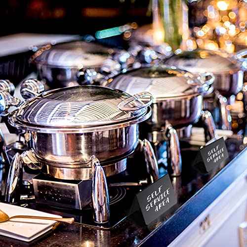 12 Pack 4"x3"Mini Chalkboard Signs for Chalk Sign for Food - Party - Buffet - Table Sign Chalkboard - Wedding - Bakery - Small