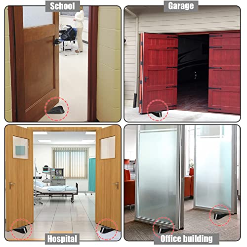 Talkfun Heavy Duty Door Stopper 2 Pack – Non-Scratch Rubber Wedge for All Floors