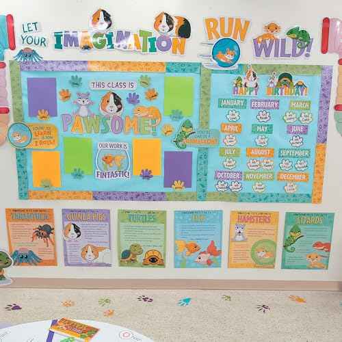 Fun Express Classroom Pets Wall Statement Piece - 20 Pc