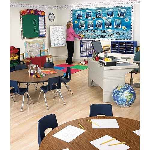 Pacon Classroom Keepers 30-Slot Mailbox, Blue (001318)