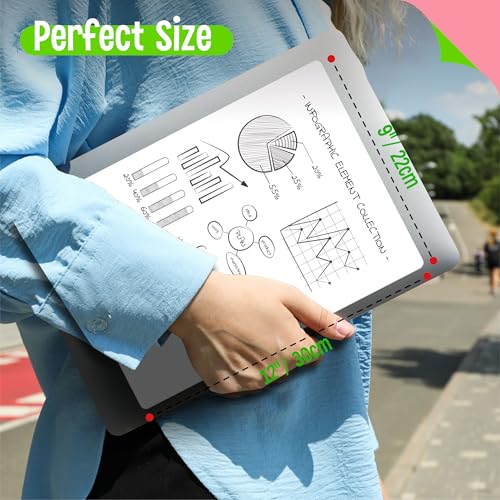8 Packs Small Whiteboards, Double Sided Dry Erase Blank Board, Writable and Erasable White Board for Office, Home, Classroom, Math, Drawing (Each Measures 12¡± x 9¡±)