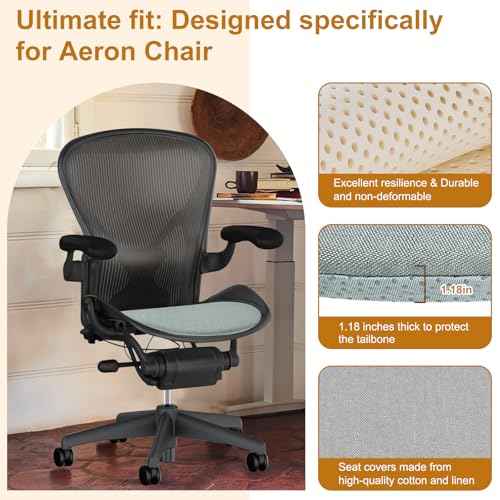 Seat Cushion for Herman Miller Aeron Chair Office Home Computer Chair Seat Pad Soft and Comfortable Seat Mat£¨Fit A/B/C Size £©