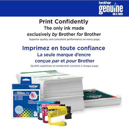 Brother Genuine LC506BK Standard Yield Black Ink Cartridge (for use with Brother INKvestment 4355, 4555, and 4557 Printers)