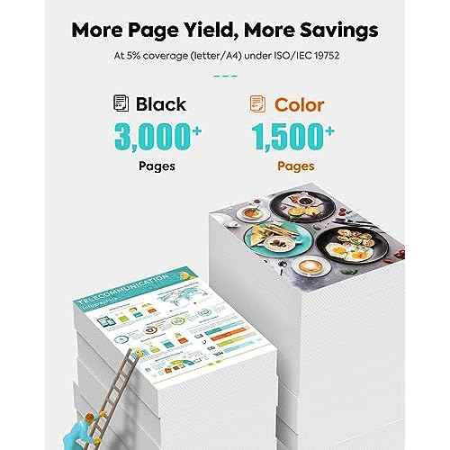 TESEN LC406 Compatible Ink Cartridge Replacement for Brother LC406XL 406XL LC406 for Brother MFC-J4335DW MFC-J4535DW MFC-J5855DW MFC-J6555DW MFC-J6955DW INKvestment MFC-J5955DW Printer 4 Packs Color