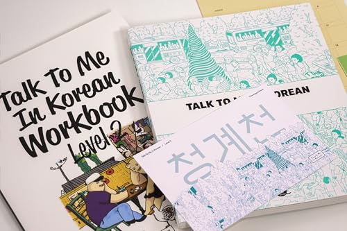 Talk To Me In Korean Level 2 Textbook & Workbook Beginner Bundle with Study Gifts