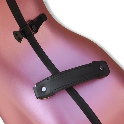 ModouString Cello Hard Case 4/4 with Wheels and Embedded handle Aviation Composite Materials Waterproof (rose gold)