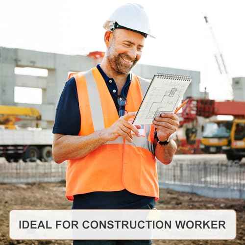 24 Pack Graph Paper Spiral Notepad A5 Top Wirebound Notepad Grid Notebook Steno Pads Memo Notebook Grid Paper 140 Pages for Writing Sketching Drawing Office Supplies (Black)