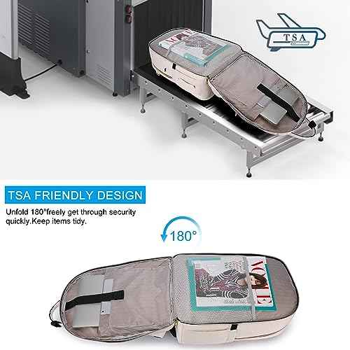 YAMTION Backpack for Women and Teen Girls,School Backpack TSA Laptop Bookbag with USB for College University Students Business Office Work Travel