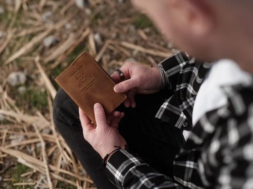 Leather Book of Mormon Mini - Soft Cover (Walnut, 3.38" x 5.18")