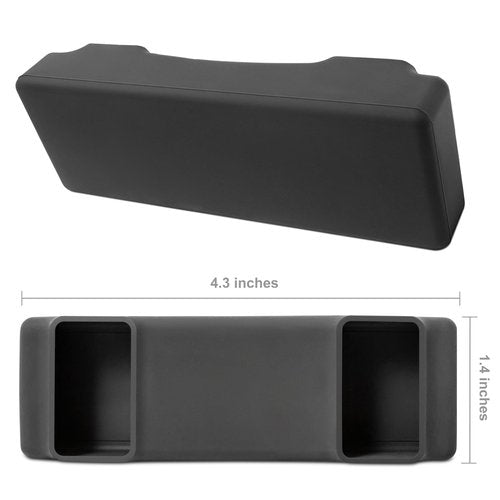 Silicone Skin for The New Rectangular EZ Pass with Interlocking Strips (NJ, PA, etc.) includes Strong Suction Cups, Plastic Holders and Interlocking Strips