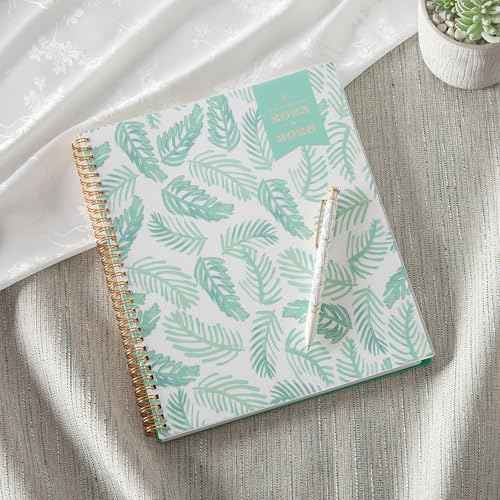Blue Sky Day Designer 2025-2026 Weekly and Monthly Academic Year Planner Calendar, July 2025 - June 2026, 8.5" x 11", Flexible Cover, Laminated Tabs, Storage Pocket, Includes Stickers, Palms
