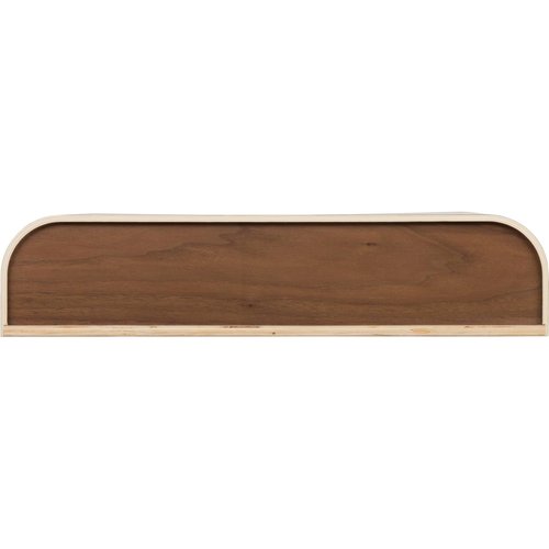 waveply Wood Wall Mounted Document Holder. Office File Organizer. Hallway Mail Organizer. Folder Rack. Magazine Storage Caddy (Walnut)