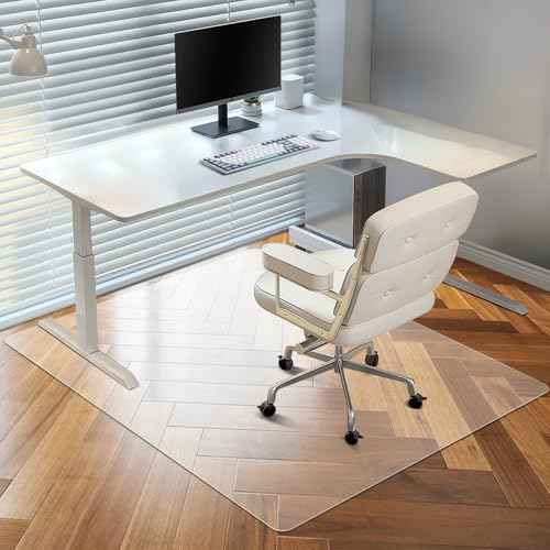 Vicwe Chair Mat for Hardwood Floor, 46¡± x 60¡± Large Office Chair Mats, Clear Floor Protector Mat, Easy Rolling Chair Mats for Office Home, Easy to Clean (Rectangle)