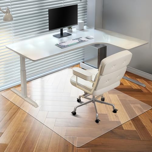 Vicwe Chair Mat for Hardwood Floor, 46¡± x 72¡± Large Office Chair Mats, Clear Floor Protector Mat, Easy Rolling Chair Mats for Office Home, Easy to Clean (Rectangle)