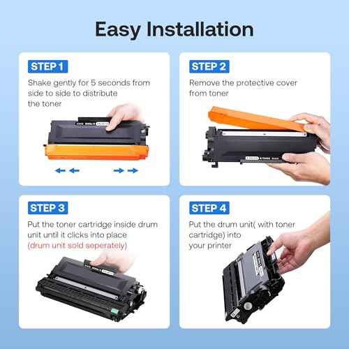 TN450 Toner Cartridge DR420 Drum Unit Replacement for Brother TN450 TN-450 TN420 DR-420 Work with HL-2270DW HL-2280DW HL-2230 MFC-7860DW Intellifax 2840 2940 (2 Toner +1 Drum,3 Pack)