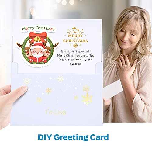 Ohuhu Blank White Cards and Envelopes 200 Pack - 5" x 7" Heavyweight Folded Cards and A7 Envelopes for DIY Greeting Cards Wedding Birthday Invitations Baby Shower Thank You Cards and All Occasions