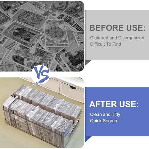 198PCS Trading Card Dividers, Paper Card Dividers, Standard Vertical Card Divider for MTG/Sports/Games Card Categorization and Management - White