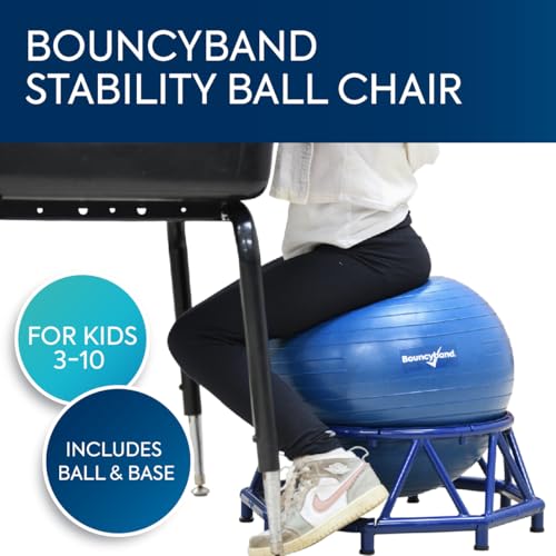 Bouncyband Stability Ball Chair for Kids – Balance Seating to Improve Focus