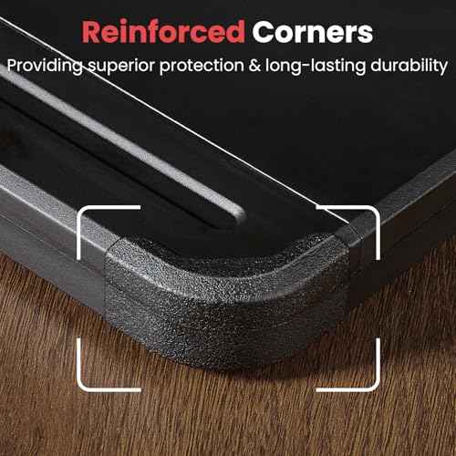 Sooez Reinforced Clipboard with Storage, Inner Plastic Folder Attached, Heavy Duty Plastic Clip Boards 8.5x11 with Pen Holder, High Capacity Nursing Clipboard for Teacher Office Home, Letter / A4 Size