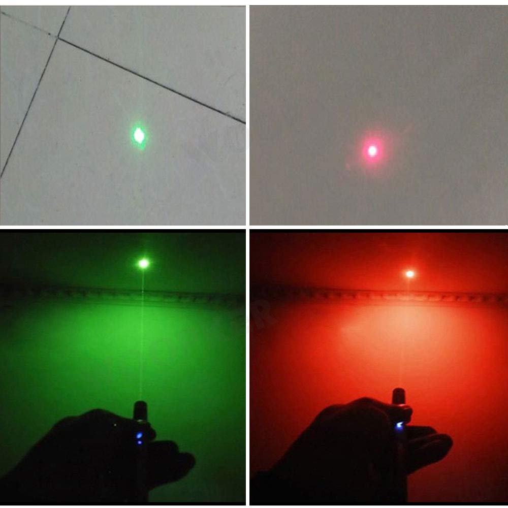 CHUQIANTONG Laser Pointer Cat Toys Red Laser Presentation Remotes for Indoor Classroom Interactive Teaching (Red, Without Battery 1 Pack)