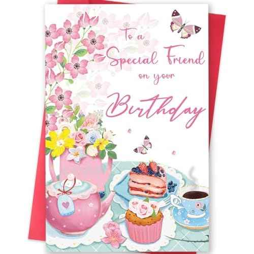 Best Friend Birthday Card for Women, Funny Birthday Cards for Friend Sister Bestie, Cute Bday Gifts for Mom