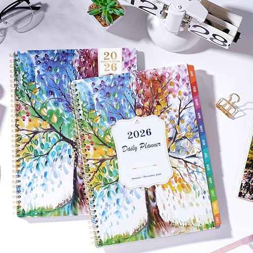 2026 Daily Planner - Appointment Book 2026, 9'' x 11'', Hourly Planner 2026, Jan.2026 - Dec.2026 with Coated Inner Tabs