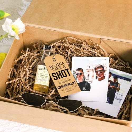 Groomsmen Proposal Gift - Wedding Groomsmen Gifts Set Of 8 Will You Be My Groomsman Cards, 2 Will You Be My Best Man Proposal Gifts, Groomsman Gifts Ideas Groomsmen Cards Take Shot Tag