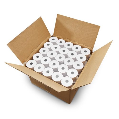 (25 Rolls) 2 1/4 x 150 ft White Adding Machine Tape Paper Rolls Premium One Ply Register/Adding Machine/Calculator Paper Rolls Printing Calculator 10 Key