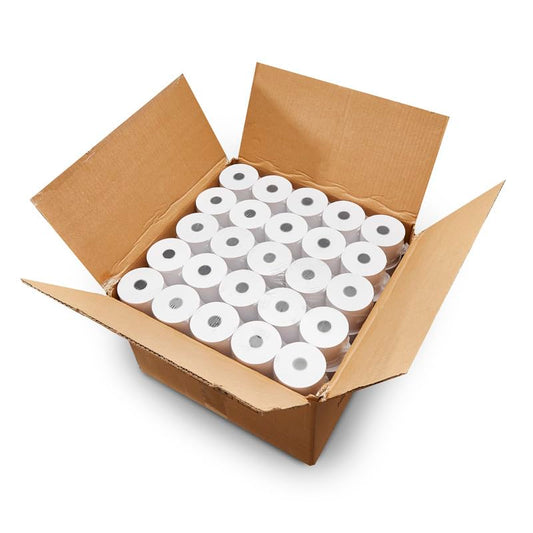 (25 Rolls) 2 1/4 x 150 ft White Adding Machine Tape Paper Rolls Premium One Ply Register/Adding Machine/Calculator Paper Rolls Printing Calculator 10 Key